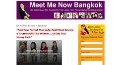 Desktop Screenshot of meetmenowbangkok.com